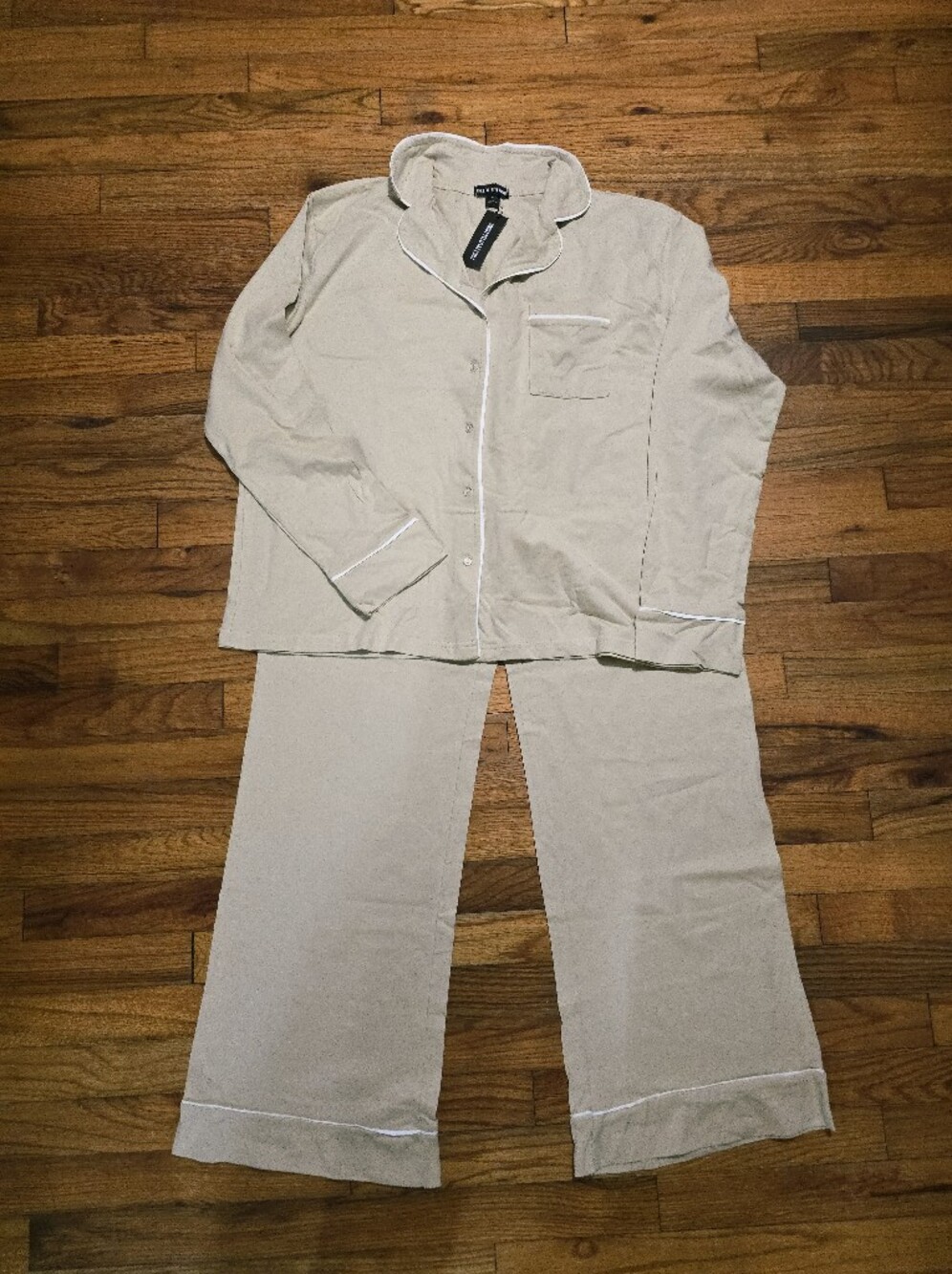 PrettyLittleThing Beige Pajama Set